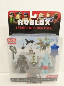 Roblox A Pirates Tale: Shark People Jawfin & Megajaw 9 Pieces With Virtual Item - Picture 1 of 4