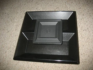 TUPPERWARE VERY CONTEMPORARY CHIP AND SALSA SERVER, BLACK - Imagen 1 de 3
