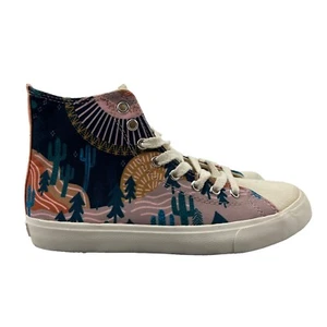 Inkkas Socorro Sneakers Womens 7 Aztec Cactus Desert Canvas High Top Shoe - Picture 1 of 10