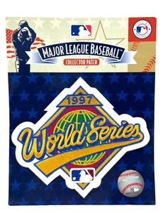 1997 MLB World Series Collector Patch Cleveland Indians vs Florida Marlins NEW - Picture 1 of 7