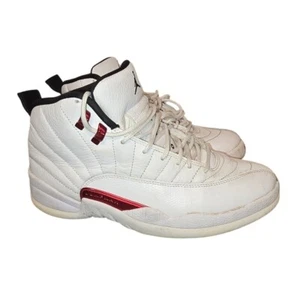 Jordan 12 Retro Twist White Red Leather Basketball Shoes CT8013-106 Size 9 - Picture 1 of 6