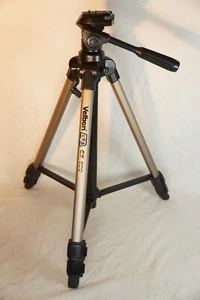 Velbon CX-690 schwarz Zwei-Wege Schwenkkopf verstellbares Bein Schwerlast Camcorder Stativ - Bild 1 von 3