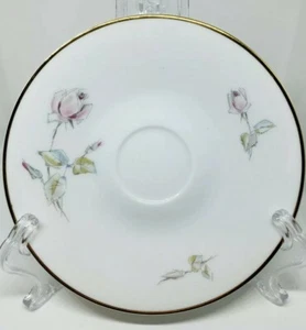 Platillo vintage Hutschenreuther Selb Baviera Alemania China adorno dorado rojo rosa - Imagen 1 de 3