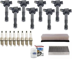 Ignition Coils Platinum Spark Plugs & Filters For Jaguar Super V8 4.2L 2005-09 - Picture 1 of 6