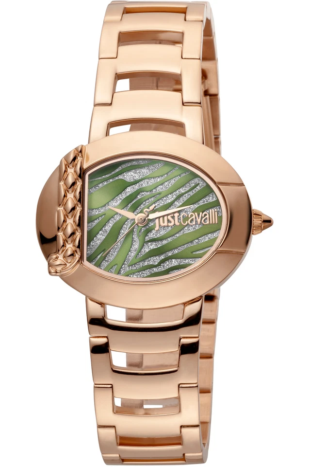 Just Cavalli JC1L109M0065 "C" by JC green  rose gold Women's Watch Steel NEW - Image 1 of 3