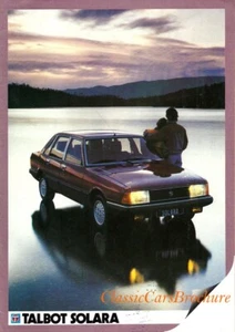 Brochure Depliant Talbot Solara 1983 Italiano 16 pagine! Rara - Foto 1 di 10