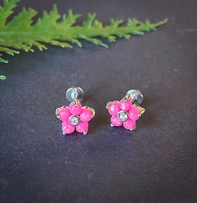 1 pieza pétalos de flores brillantes de ópalo 16 g 1/4" o 5/16" acero quirúrgico Labret Monroe Foto 1 de 4