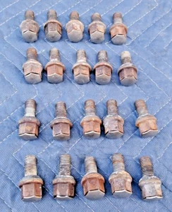 Mercedes A208 CLK OEM Wheel Lug Bolts Stud w/Aluminum Caps for Forged Fuchs 16x7 - Picture 1 of 11