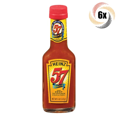 6 botellas de salsa de pollo, carne y cerdo Heinz 57 | 5 oz | ¡Envío rápido! Foto 1 de 2