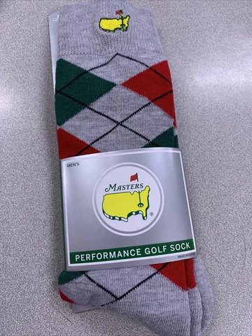 Augusta National Masters Argyle Performance Golf Sock Socks NEW Cover