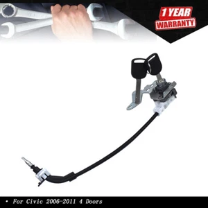 For Civic 4 Doors 2006-2011 Left Driver Door Lock Cylinder Cable 72185-SNA-A01 - Picture 1 of 8