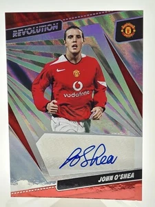 John O'Shea 2022-23 Panini Revolution EPL Auto Lava 03/10 Manchester United - Picture 1 of 6