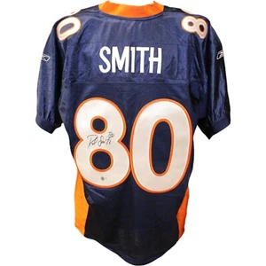 Rod Smith Signed Denver Broncos Blue Reebok Jersey Sz 50 Beckett 44673 - Picture 1 of 5
