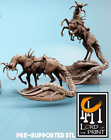 Corrupted Horse Miniatures | Fear the Old God | Fantasy Miniature | Rescale Mini