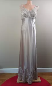 Para mujeres Hecho a Mano Desnudo Bordado Encaje Fiesta Noche Elegante - Imagen 1 de 20