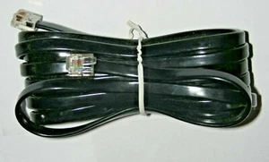 Telephone Line Cords 14ft Mod to Mod Line Cord Black - APT 14 MM LC BK - Picture 1 of 2