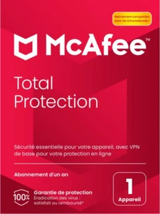 McAfee Total Protection 3 PC 1 an - Photo 1/1
