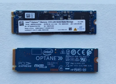 Intel Optane 1024GB SSD M.2 2280 NVMe Memory H10 NAND 32G+1TB SSD - Image 1 of 3