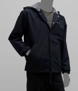 $530 A.P.C. Men's Blue Greg Water Repellent Blouson Jacket Coat Size M - Picture 1 of 4