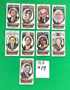 2021 ALLEN GINTER MINI . NEAR SET 24 / 25 .  WORLD LEADERS . ONLY MISSING # 17 - Picture 1 of 2