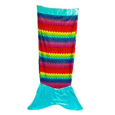 Manta Colas Acurrucadas - Sirena Arco Iris - Adulto Foto 1 de 4