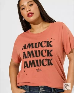 Torrid 1X Halloween Hocus Pocus Plus Halloween T-Shirt Stained Sold As-Is - Picture 1 of 10