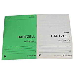 Eugene Hartzell Workpoints 3 Sheet Music Scores Flute French Horn Doblinger Duet - Picture 1 of 6