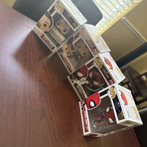 Spiderman + Happy Hogan + Yu Gi Oh Funko Pop 4 Stück Neu In Box, Guter Zustand - Bild 1 von 8