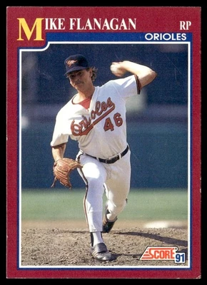 1991 Score Mike Flanagan Baltimore Orioles #2T - Image 1 of 2