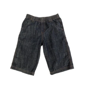 UNIQLO Denim Bermuda Shorts Elastic Waist Blue WOMENS XL - Picture 1 of 5