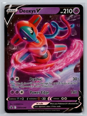 Pokemon Deoxys V - SWSH266 Promo SWSH: Sword & Shield Promo Cards SWSH266 NM - Image 1 of 2