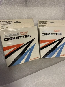 Wabash Pinnacle Series Diskettes 5.25 Soft Sector 20 Floppy Discs SEALED - Picture 1 of 9