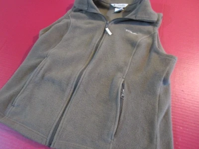 Columbia Sportwear Mujeres Gris Chaleco Suéter Polar Cuello Simulado Sin Mangas Talla Grande Foto 1 de 4