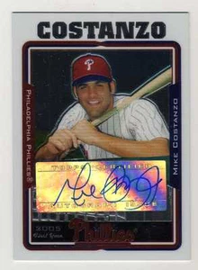 2005 Topps Update Chrome #225 Mike Costanzo Phillies Auto Autograph BV$10 - Picture 1 of 1