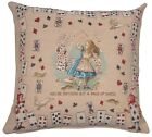 Jacquard Throw Pillow Cover | The Pack of Cards Alice In Wonderland | 19x19 in