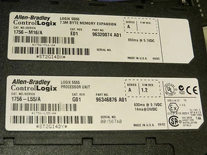 Allen Bradley ControlLogix 1756-L55M16 7.5MB Processor, Very Nice Used Tested 2 - Picture 1 of 7
