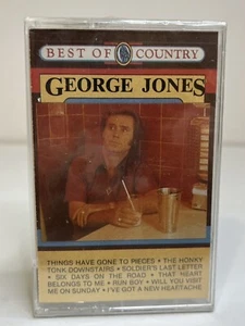 Best of Country George Jones Cassette Tape 1985 SEALED - Picture 1 of 8