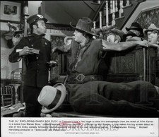 Press Photo Cleavon Little comes to the rescue in a scene from "Blazing Saddles"