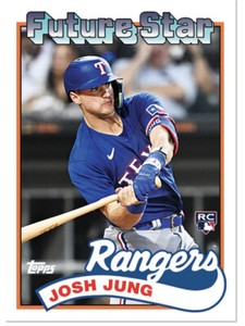 2023 JOSH JUNG TBT Throwback Thursday 1989 Topps Future Stars Set 34 RANGERS