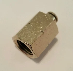 Camozzi Pneumatic Nickel Plated Brass Push Lock Female Adapter 6463 53-04 - Bild 1 von 2