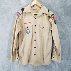 Camicia vintage boy scouts cub master da uomo piccola toppa Columbia Pacific Council - Foto 1 di 9