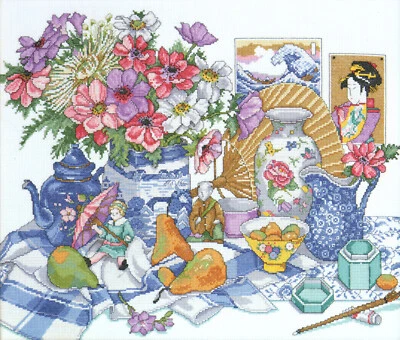 Cross Stitch Kit ~ Design Works East Meets West Cultural Scene #DW9706 - Image 1 of 4