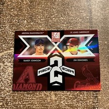 2005 Donruss Elite Face 2 Face Black #9 Randy Johnson/Jim Edmonds /750