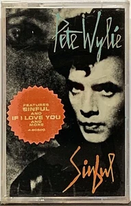 Pete Wylie - Sinful - Audio Cassette 1987 Pop Virgin Records *Sealed* - Picture 1 of 2