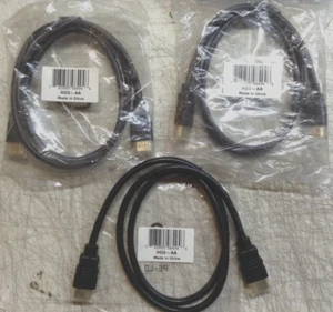 3x MAGNADYNE HDMI CABLE HD3-AA 3FT GOLD PLATED CORD MALE-MALE HI-DEF VIDEO TV PC - Picture 1 of 4