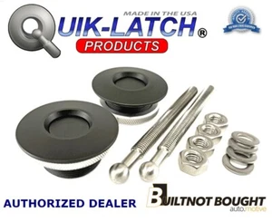 Quik-Latch QL-38 Series Low Profile Black Hood Pin Kit QL-38-LP/BP - Bild 1 von 12