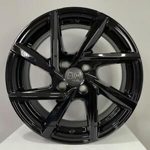 4 Alloy Wheels Compatible Smart Forfour II Fortwo III 451 453 Mens 15 " Black