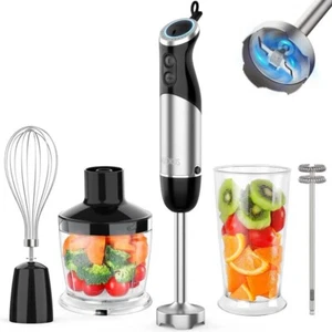 KOIOS 5-in-1 Immersion hand Blender 12 Speeds Stick Mixing Beaker Kitchen Juicer - Picture 1 of 6