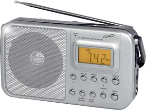 SC-1091 4 Band AM/FM/SW1-2 PLL Portable Radio with Digital LCD Display, Clock, A - Picture 1 of 12