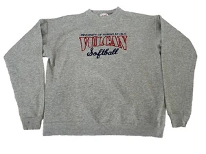VTG University of Hawaii Hilo Vulcans NCAA Sweater Mens Sz M Sweatshirt Crewneck - Picture 1 of 6